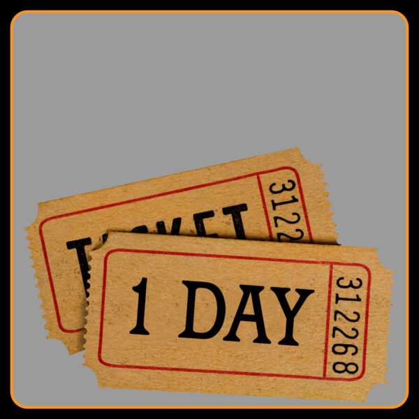 1 Day Ticket Only